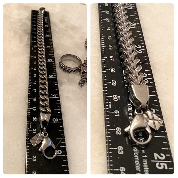 Set 3-pic Cuban links chain .... - Picture 16 of 17